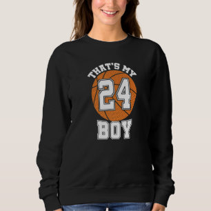 Sudadera Número veinticuatro ese es mi chico 24 Mamá de bal