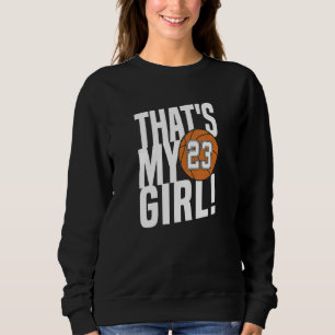 Sudadera Número Veintitrés Esa Es Mi Chica 23 Baloncesto M