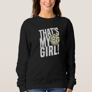 Sudadera Número Veintiuno Esa Es Mi Chica 21 Mamá De Voleib