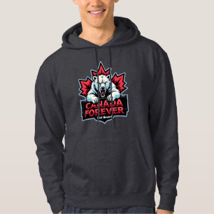 Sudadera Nunca 51, Oso Polar, Canadá para siempre,