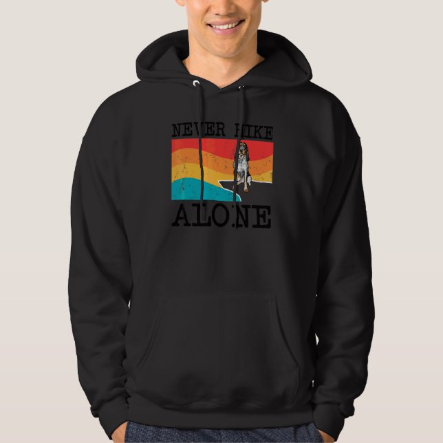 Sudadera Nunca camines solo con gráfico de Bluetick Coonhou (Anverso)