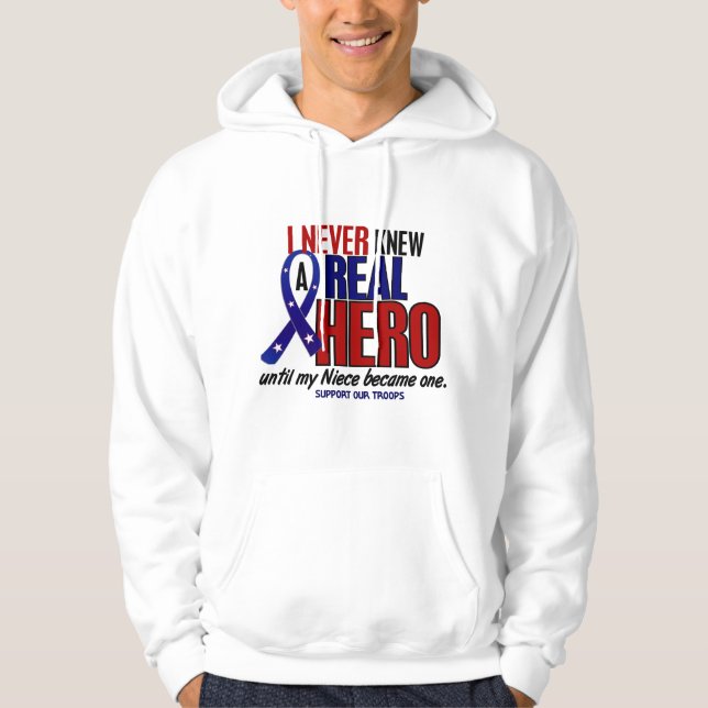 Sudadera Nunca conocía a una sobrina del héroe 2 (apoye a (Anverso)