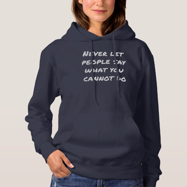 Sudadera Nunca dejemos que la gente diga "patas básicas" a  (Anverso)