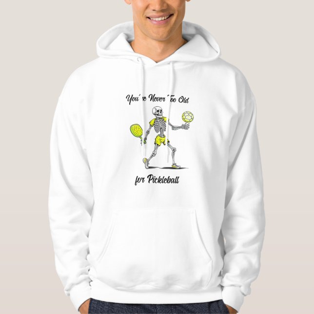 Sudadera Nunca eres demasiado viejo para el baloncesto (Anverso)