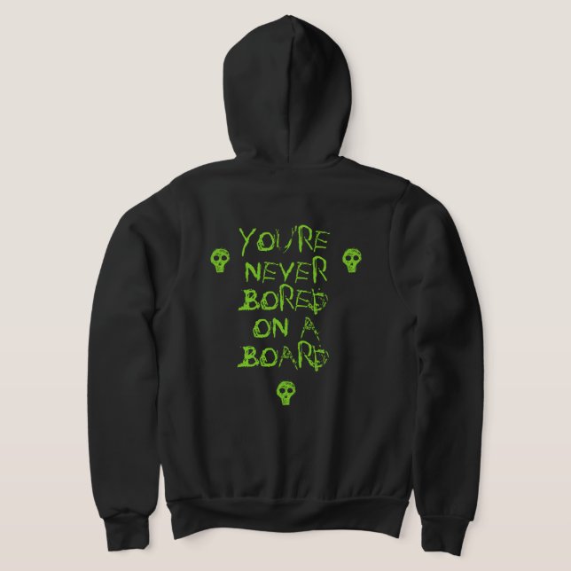 SUDADERA NUNCA ESTÁS ABURRIDO EN UNA TARJETA - CACHORA (Distribución Reverso )