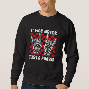 Sudadera Nunca Fue Solo Una Fase Emo Punk Rock Music Goth