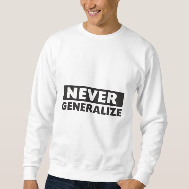 Sudadera Nunca generalice (Anverso)