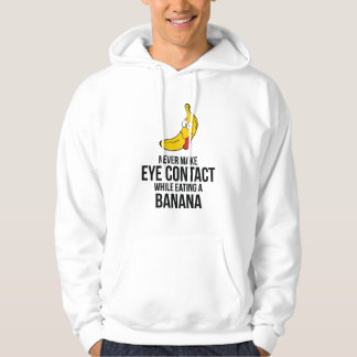 Sudadera Nunca haga el contacto visual mientras que come un
