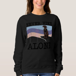 Sudadera Nunca Hikes Solo Perro Schnauzer Gigante Senderism