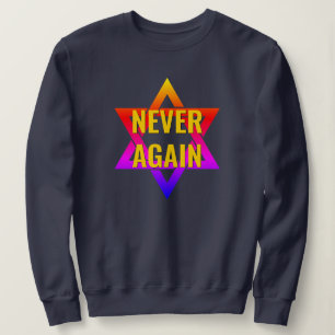 Sudadera NUNCA MÁS Holocausto YOM HASHOAH