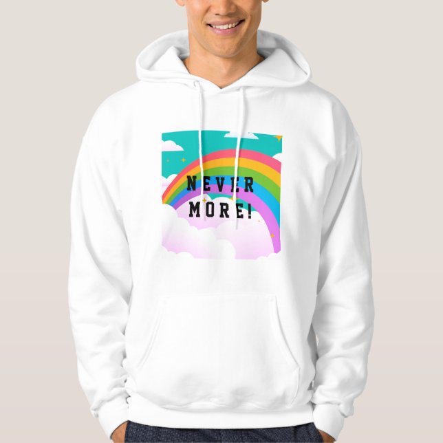Sudadera nunca más pacto arcoiris (Anverso)