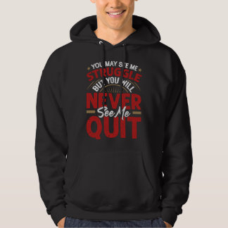 Sudadera Nunca Me Verás Renunciar Ins Citación Motivacional