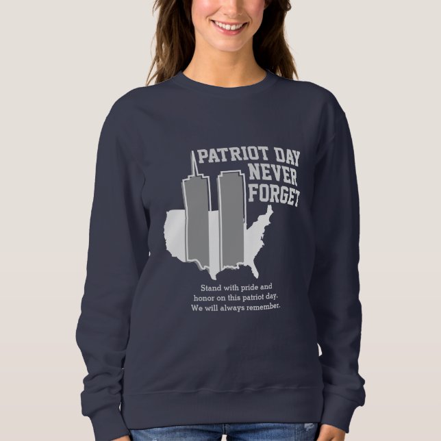 Sudadera Nunca olvidemos el Día del Patriot 2021, 911 (Anverso)