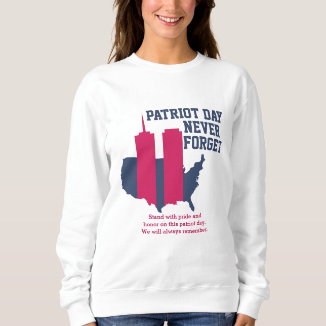 Sudadera Nunca olvidemos el Día del Patriot 2021, 911 (Anverso)