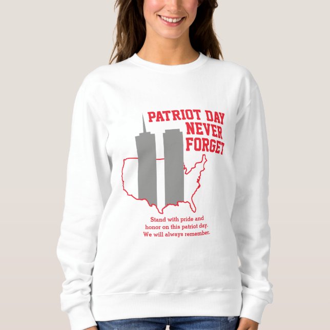 Sudadera Nunca olvidemos el Día del Patriot 2021, 911 (Anverso)