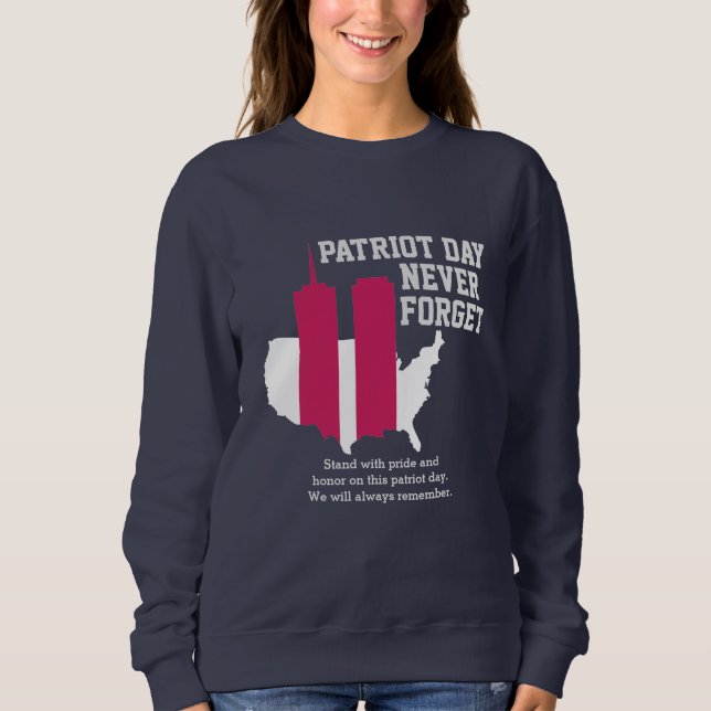 Sudadera Nunca olvidemos el Día del Patriot 2021, 911 (Anverso)