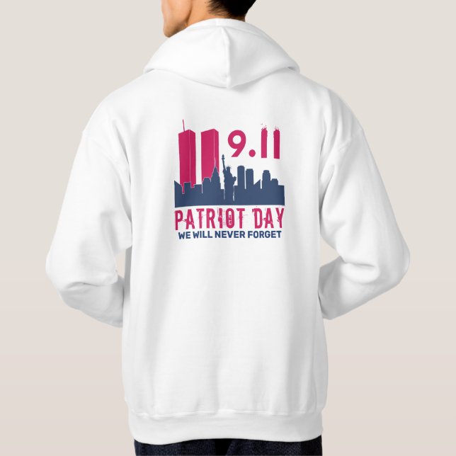 Sudadera Nunca olvidemos el Día del Patriot 2021, 911 (Reverso)
