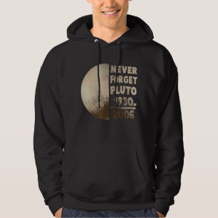 Sudadera Nunca Olviden la ciencia espacial Plutón 1