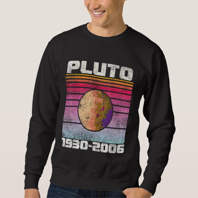 Sudadera Nunca Olvides Plutón 1930  2006 Retro  Espacio Plu (Anverso)