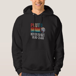 Sudadera Nunca Olvides Plutón Estilo Retro Ciencia Espacial