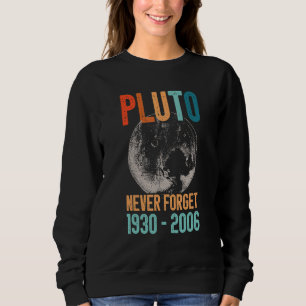 Sudadera Nunca Olvides Plutón Estilo Retro Divertido Cienci