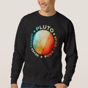 Sudadera Nunca Olvides Plutón Graciosa ciencia del espacio
