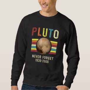 Sudadera Nunca Olvides Plutón Planeta Espacio Sistema Solar
