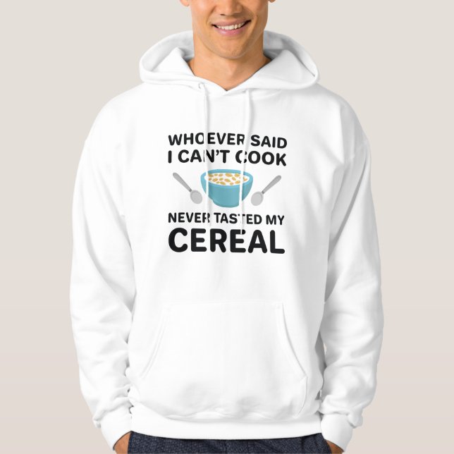 Sudadera Nunca probé mi cereal (Anverso)