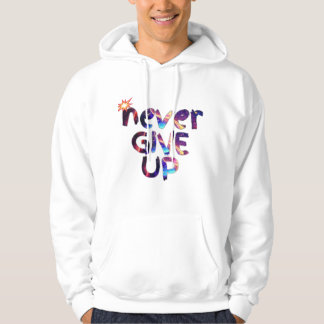 Sudadera Nunca renuncies a la galaxia de "citas motivaciona