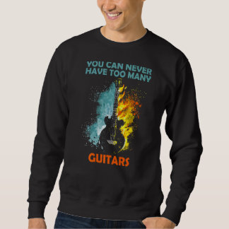 Sudadera Nunca se puede tener demasiadas guitarras 3