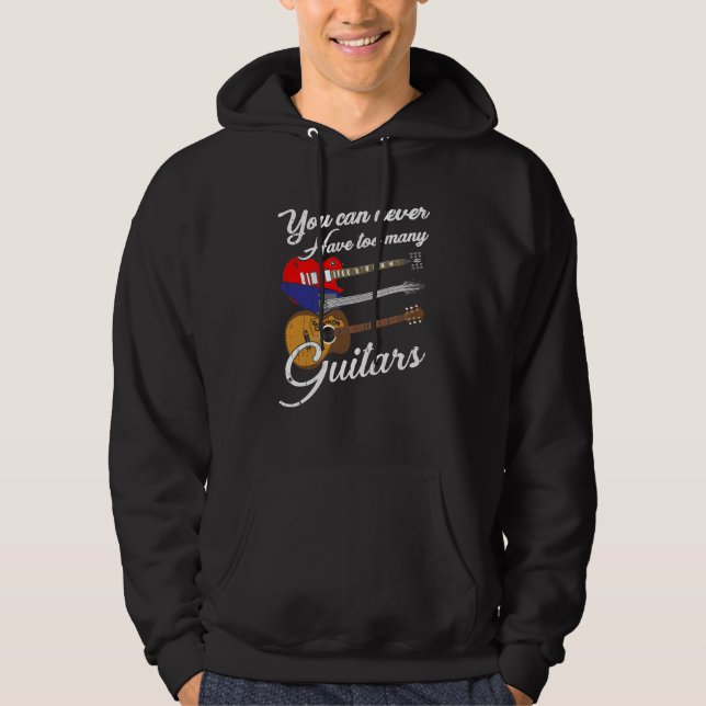Sudadera Nunca se puede tener demasiados guitanos (Anverso)
