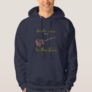 Sudadera Nunca Se Puede Tener Demasiados Guitars - Colorido