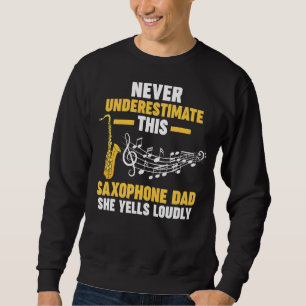 Sudadera nunca subestimar el saxofón saxofón en