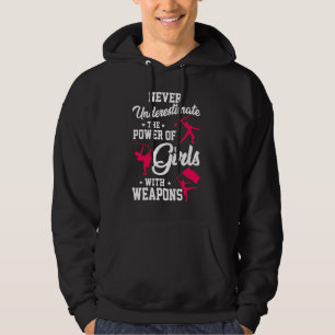 Sudadera Nunca subestimar la marca de protección de color d