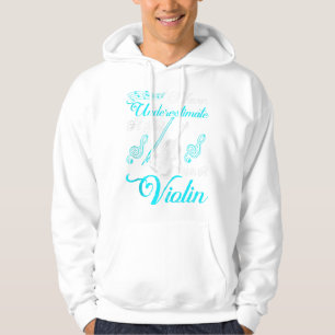Sudadera Nunca subestimes a un Chica con un regalo de viol