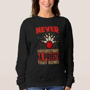 Sudadera Nunca Subestimes A Un Sacerdote Que Juega A Los Bo