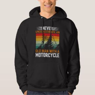 Sudadera Nunca Subestimes A Un Viejo Con Motocicleta