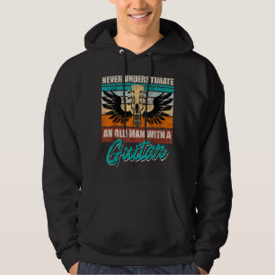 Sudadera Nunca subestimes a un viejo con una guitarra 1