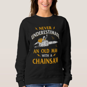 Sudadera Nunca Subestimes A Un Viejo Hombre Lumberjack Chai