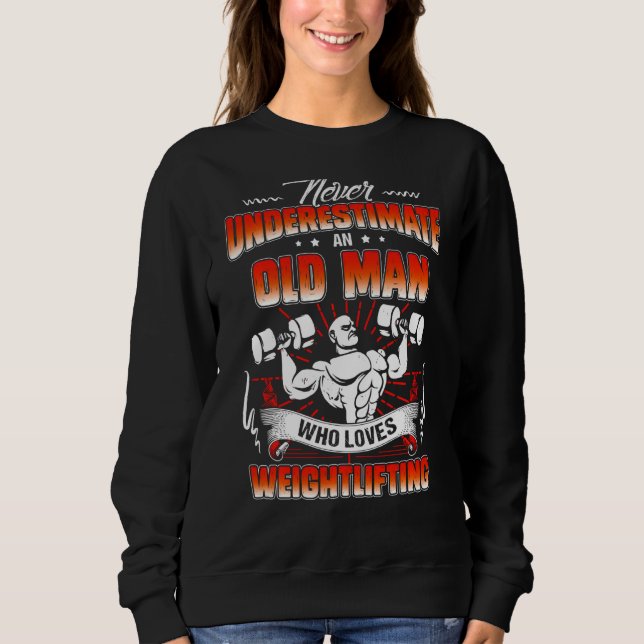 Sudadera Nunca Subestimes A Un Viejo Que Ama La Vida Coster (Anverso)