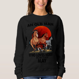 Sudadera Nunca Subestimes A Un Viejo Que Ama Los Caballos P