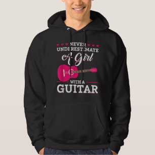 Sudadera Nunca Subestimes a una Chica con una Guitarra