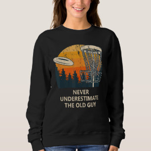 Sudadera Nunca Subestimes El Antiguo Disco Guy Golf Dad Gol