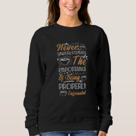 Sudadera Nunca subestimes el café | Diseño de café