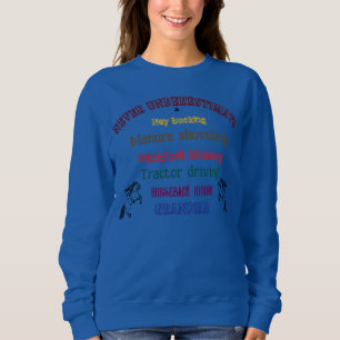 Sudadera Nunca subestimes la frase graciosa de la abuela