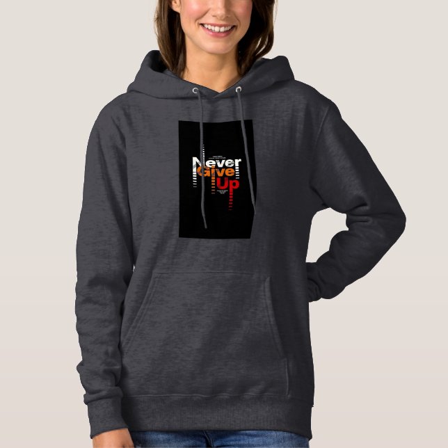 Sudadera Nunca te rindas (Anverso)