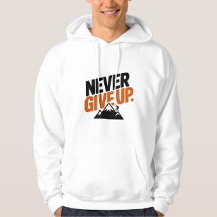 Sudadera nunca te rindas, texto motivador, camiseta