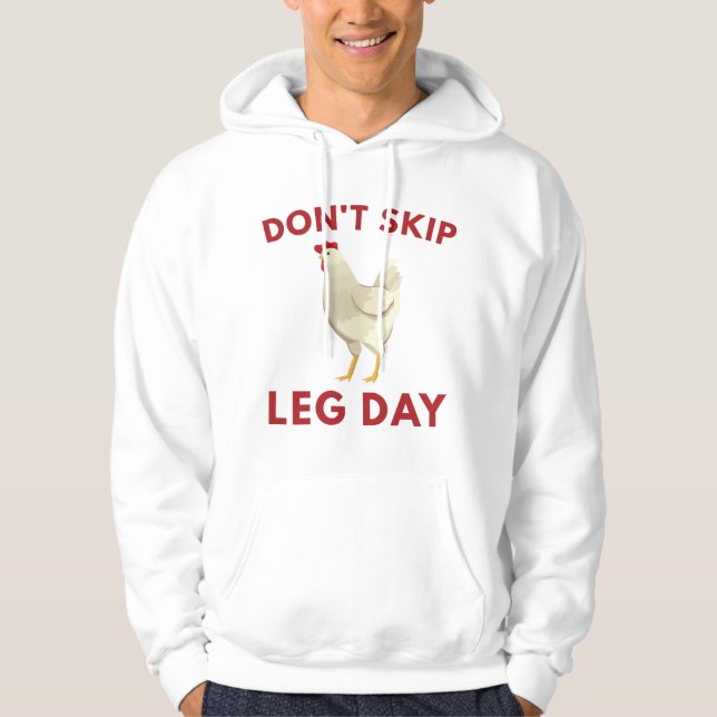 Sudadera Nunca te saltes el día de piernas (Anverso)