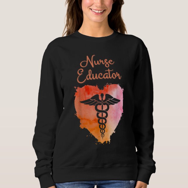 Sudadera Nurse Educator  Nurses Nursing Graduation Caduceus (Anverso)