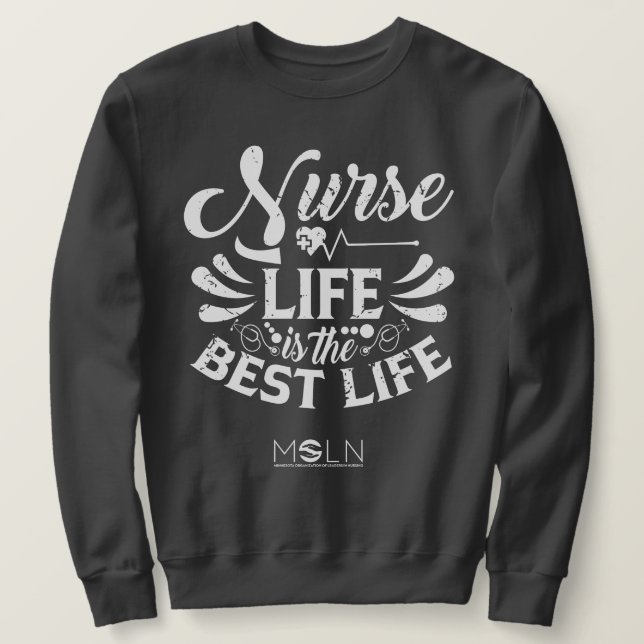 Sudadera Nurse Life Dark Colour Sweatshirt (Anverso del diseño)